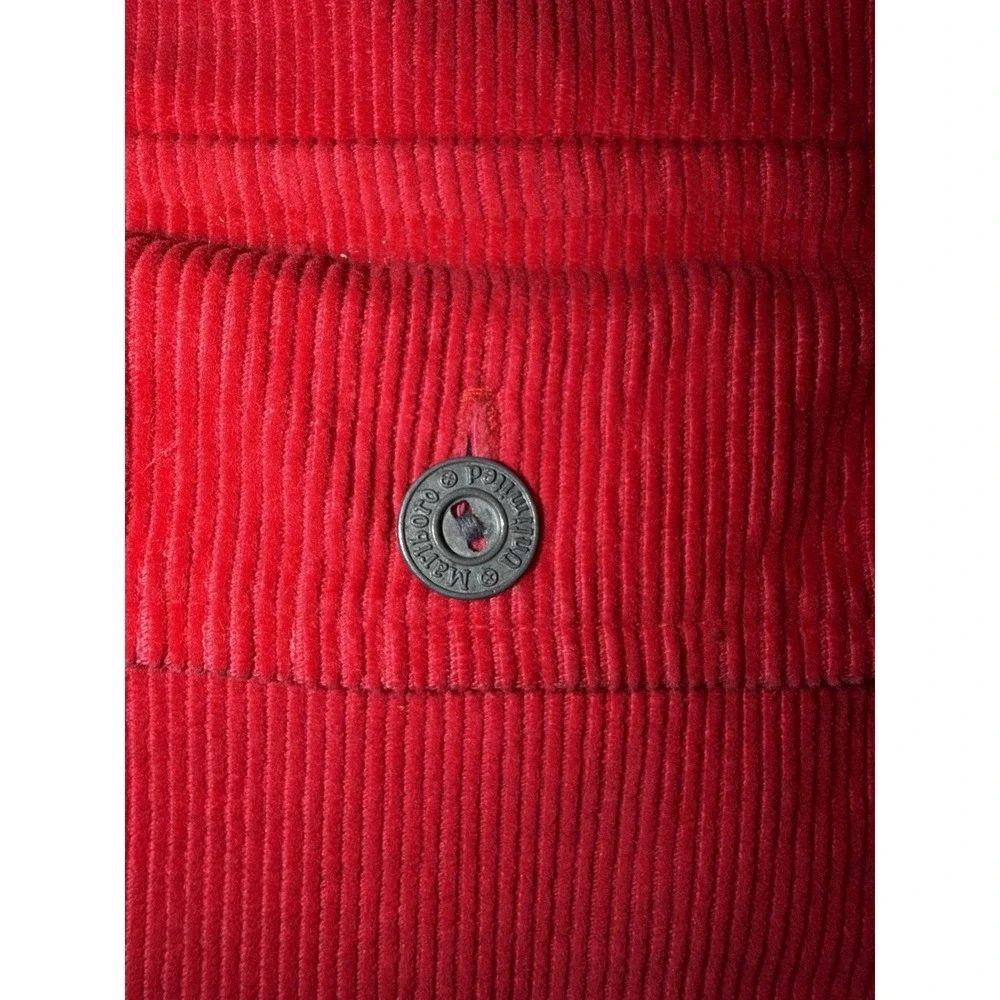 VTG Marlboro Corduroy Jacket Mens Large 1/4 Zip Y2K Pullover Long sleeve Cotton